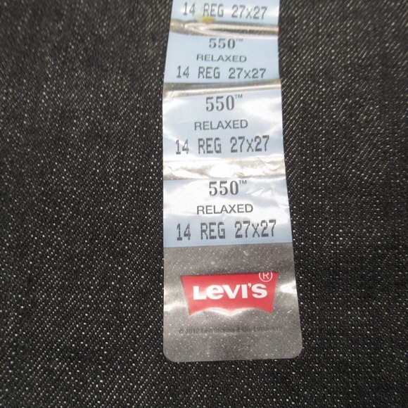 Levis 550 Jeans Women 14 Dark Wash 27x27 Relaxed Regular Cobra Straight Bootcut - Picture 9 of 16